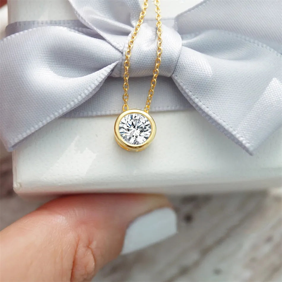 Celestial Origins | Personalized Geometric Birthstone Necklace – High-Shine Stainless Steel