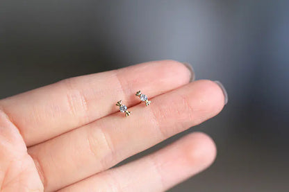 Mini Candy Stud Earrings | Gold Plated 925 Sterling Silver