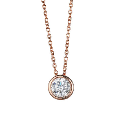 Celestial Origins | Personalized Geometric Birthstone Necklace – High-Shine Stainless Steel