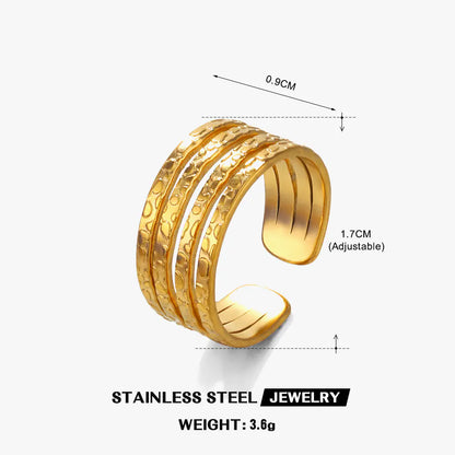 Lumina Wire | Sculptural Wrap Ring in 18K Gold & Industrial Steel