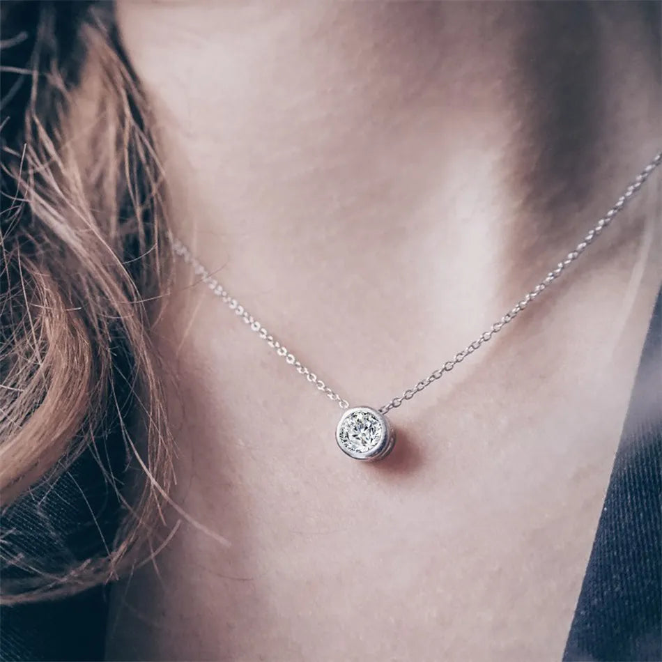 Celestial Origins | Personalized Geometric Birthstone Necklace – High-Shine Stainless Steel