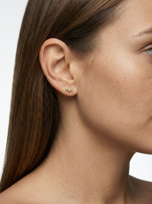 Mini Candy Stud Earrings | Gold Plated 925 Sterling Silver