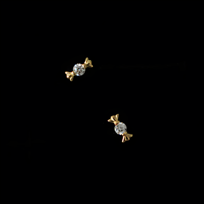 Mini Candy Stud Earrings | Gold Plated 925 Sterling Silver
